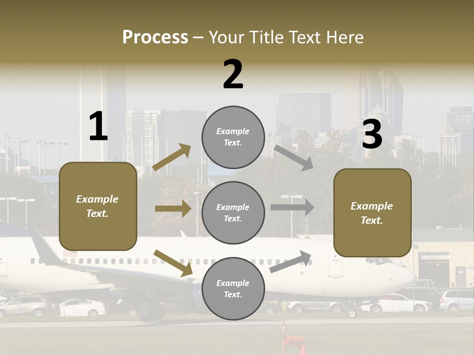 Offices Skyscrapers Depart PowerPoint Template