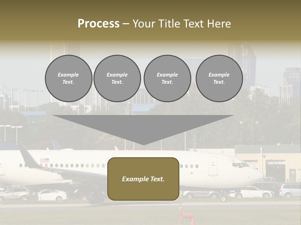 Offices Skyscrapers Depart PowerPoint Template
