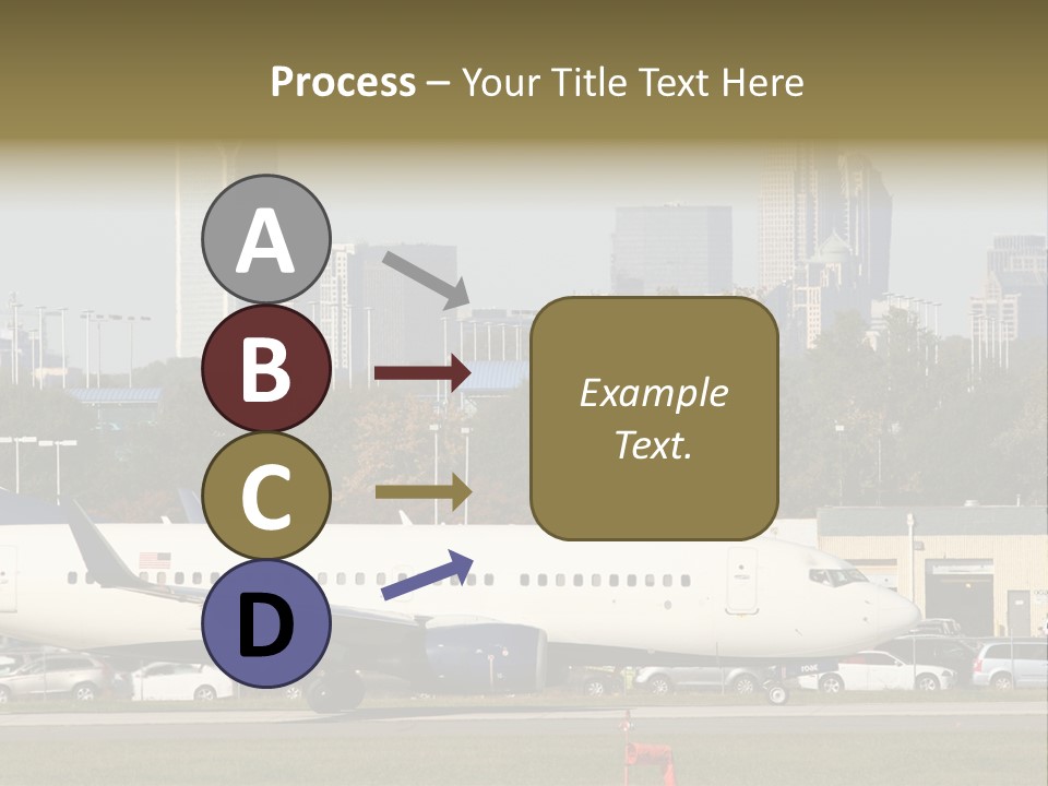 Offices Skyscrapers Depart PowerPoint Template