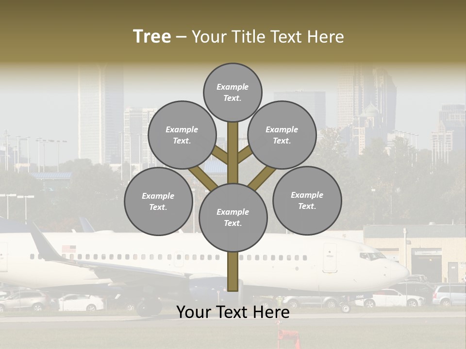 Offices Skyscrapers Depart PowerPoint Template