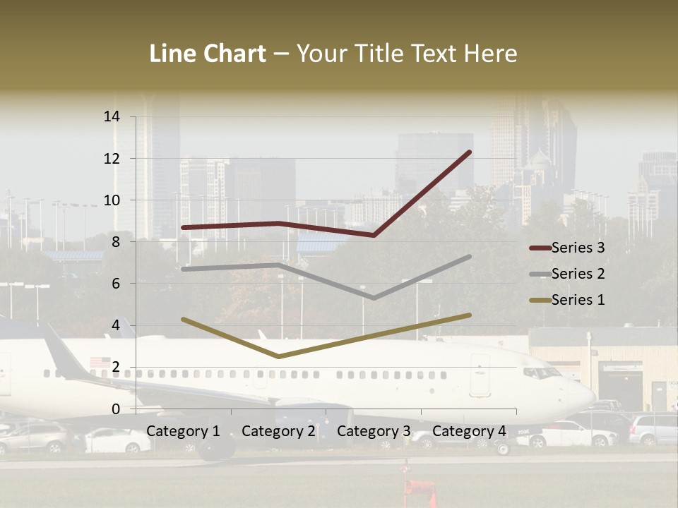 Offices Skyscrapers Depart PowerPoint Template