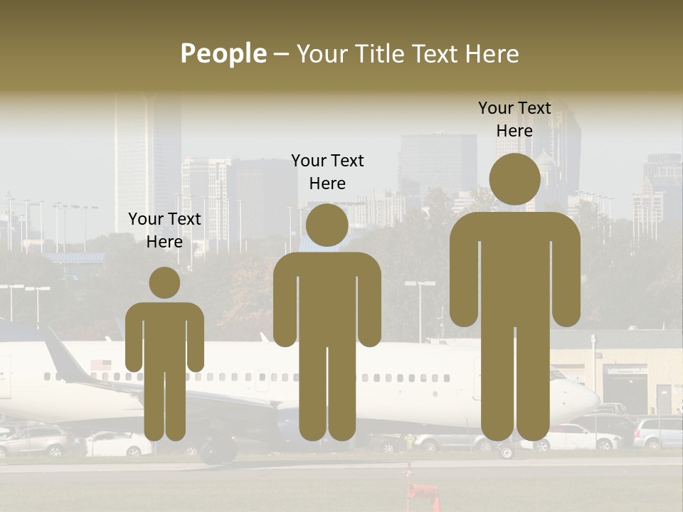 Offices Skyscrapers Depart PowerPoint Template