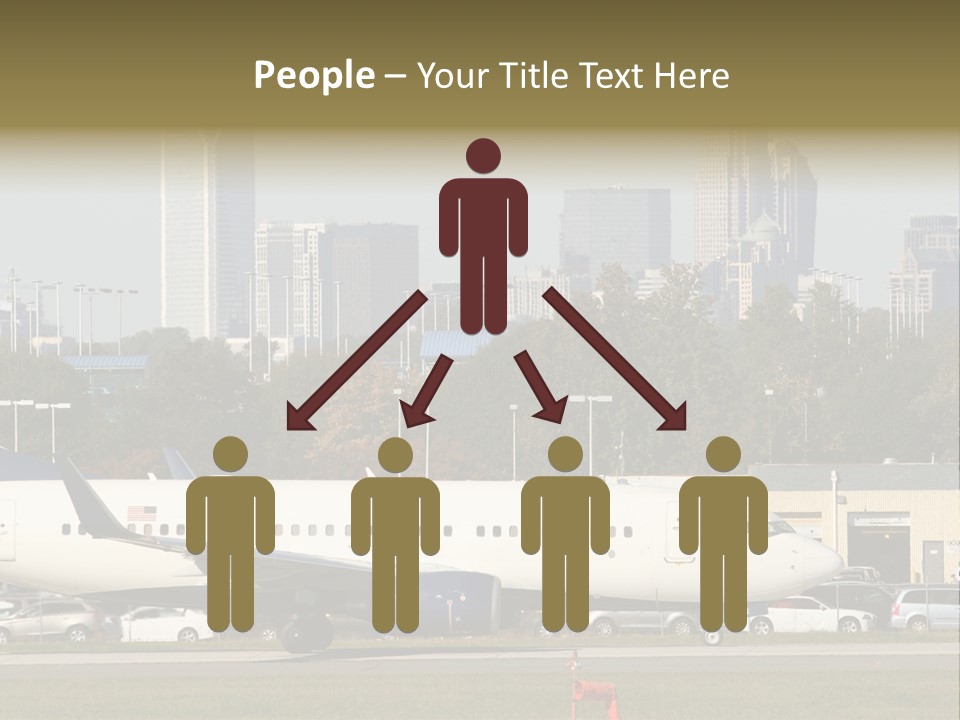 Offices Skyscrapers Depart PowerPoint Template