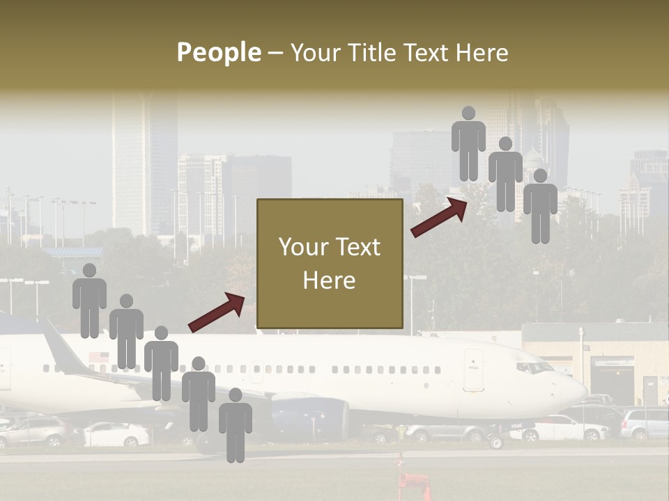 Offices Skyscrapers Depart PowerPoint Template