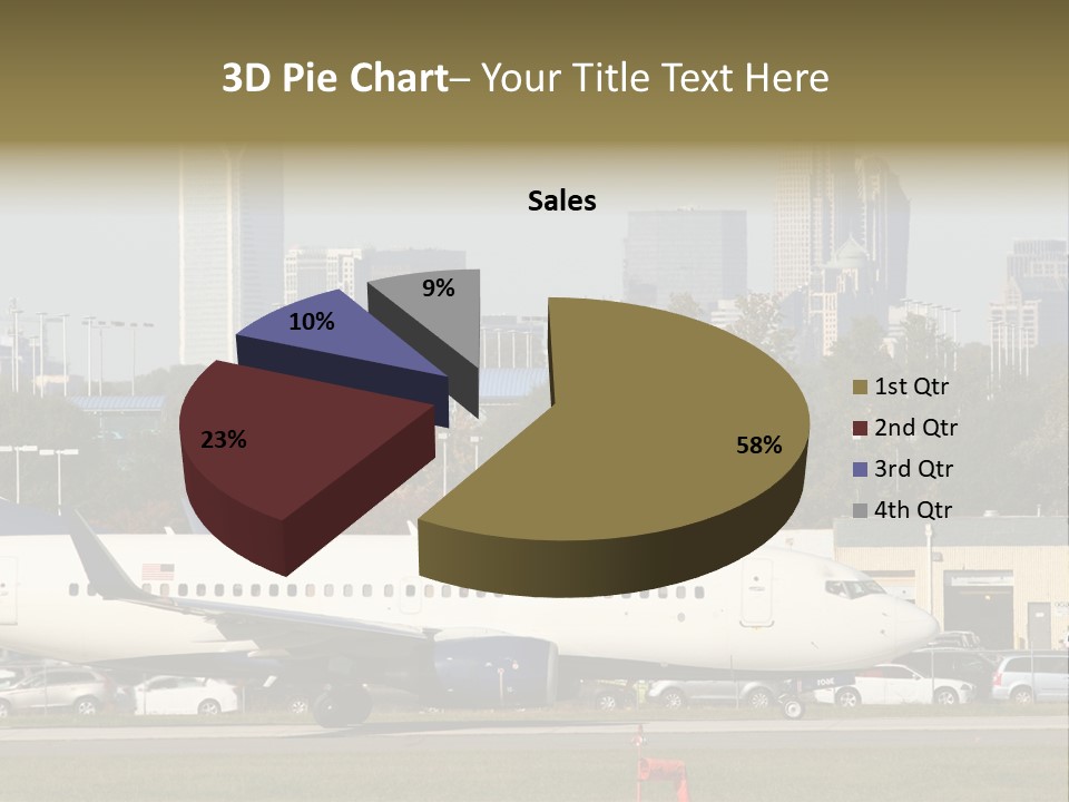 Offices Skyscrapers Depart PowerPoint Template