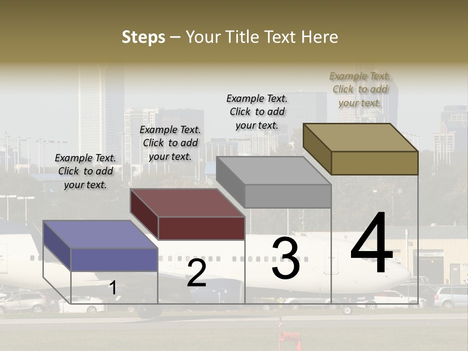 Offices Skyscrapers Depart PowerPoint Template