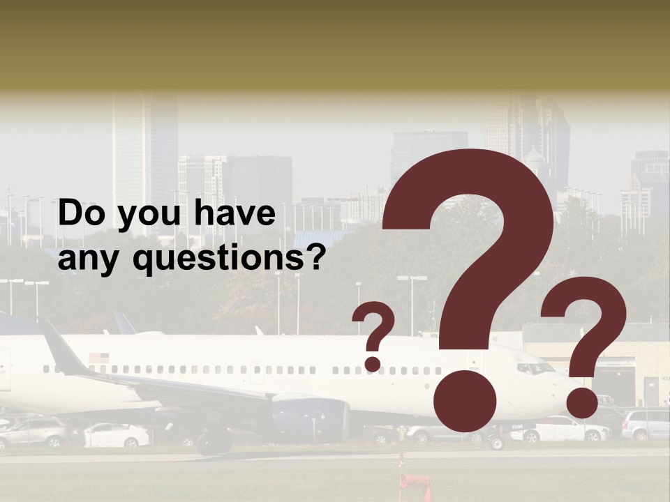 Offices Skyscrapers Depart PowerPoint Template