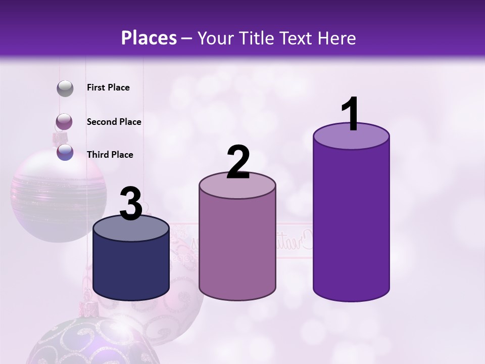 Celebration Bauble Image PowerPoint Template