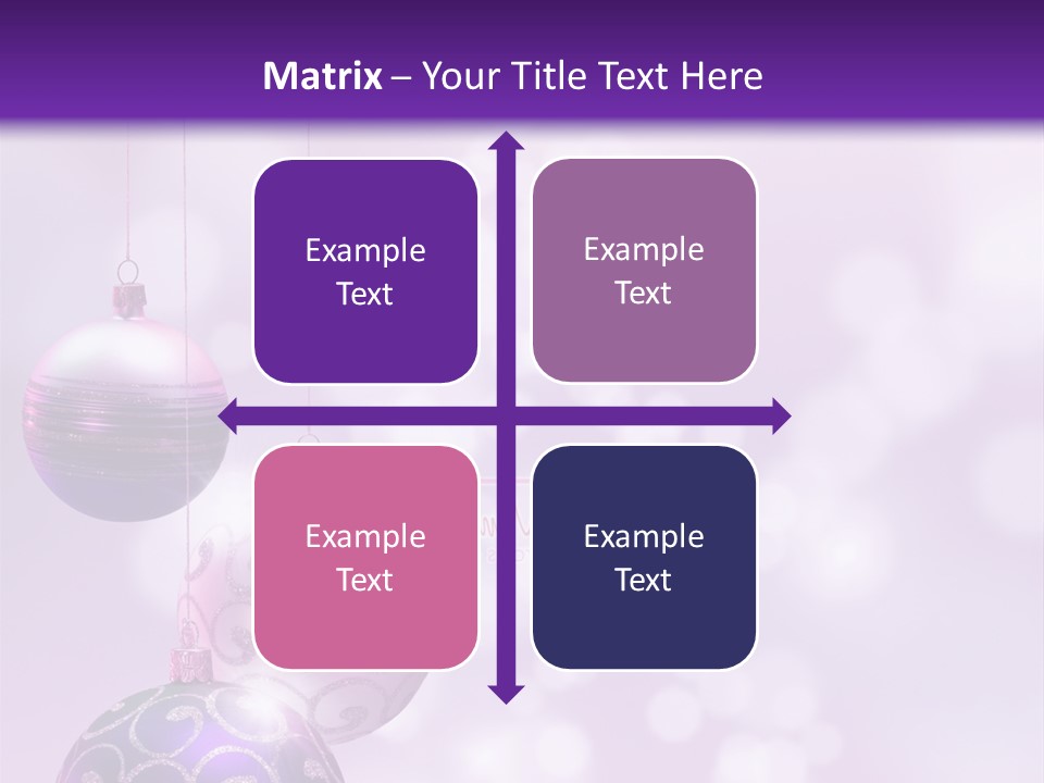 Celebration Bauble Image PowerPoint Template