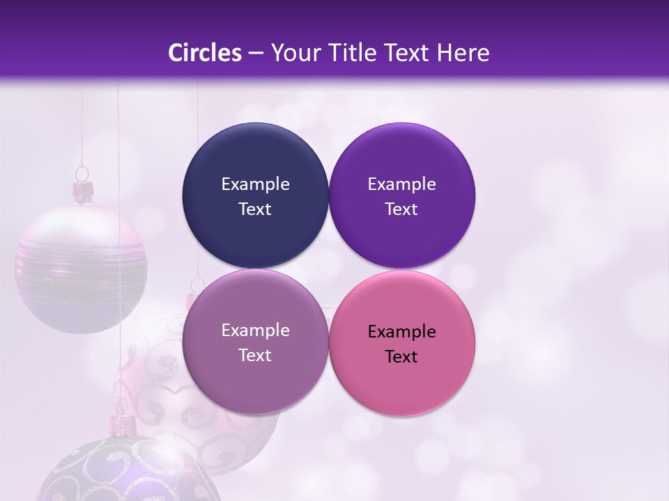 Celebration Bauble Image PowerPoint Template