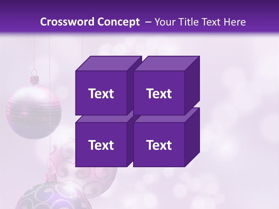 Celebration Bauble Image PowerPoint Template