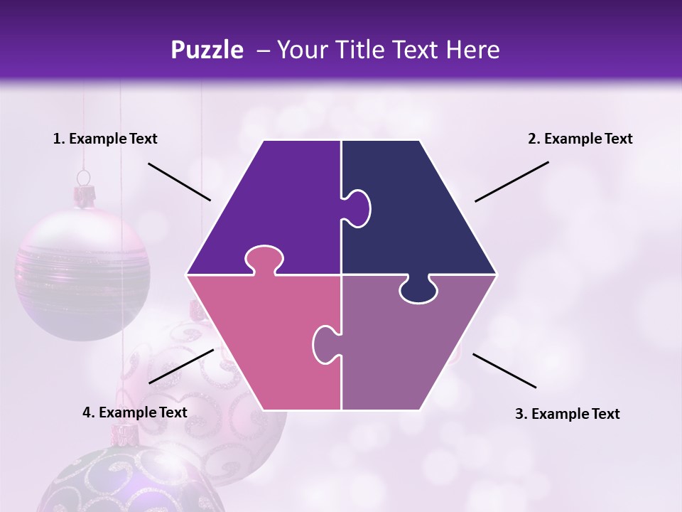 Celebration Bauble Image PowerPoint Template