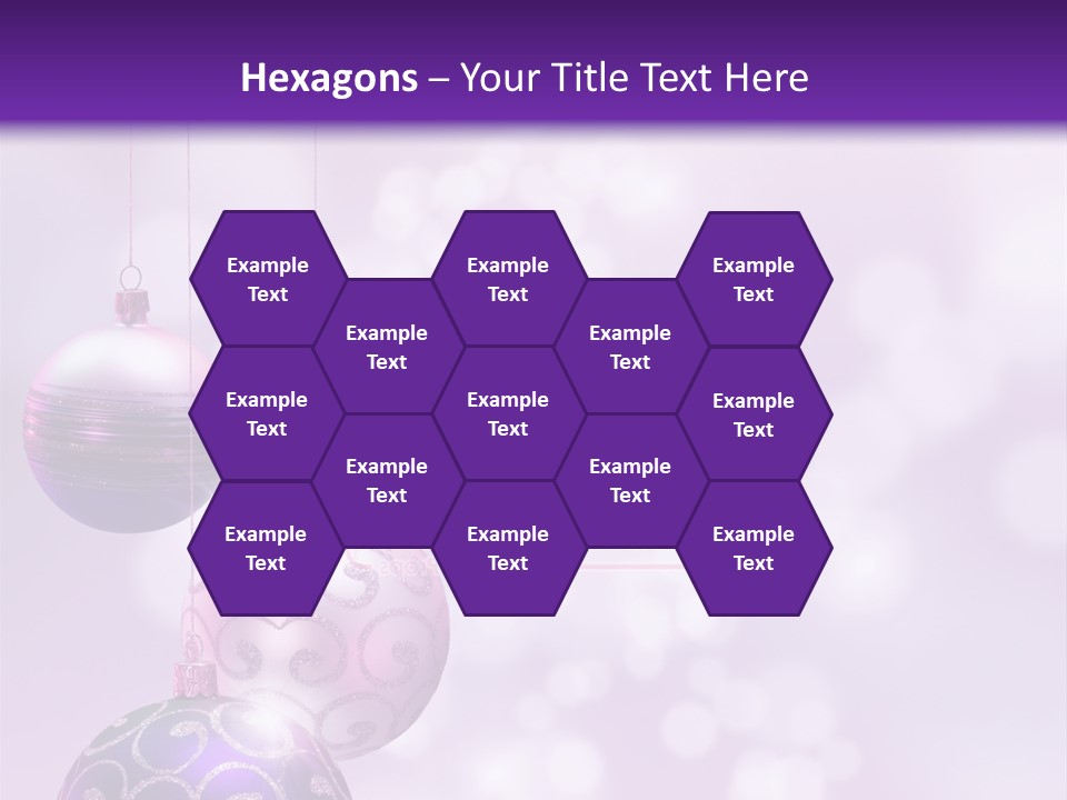 Celebration Bauble Image PowerPoint Template