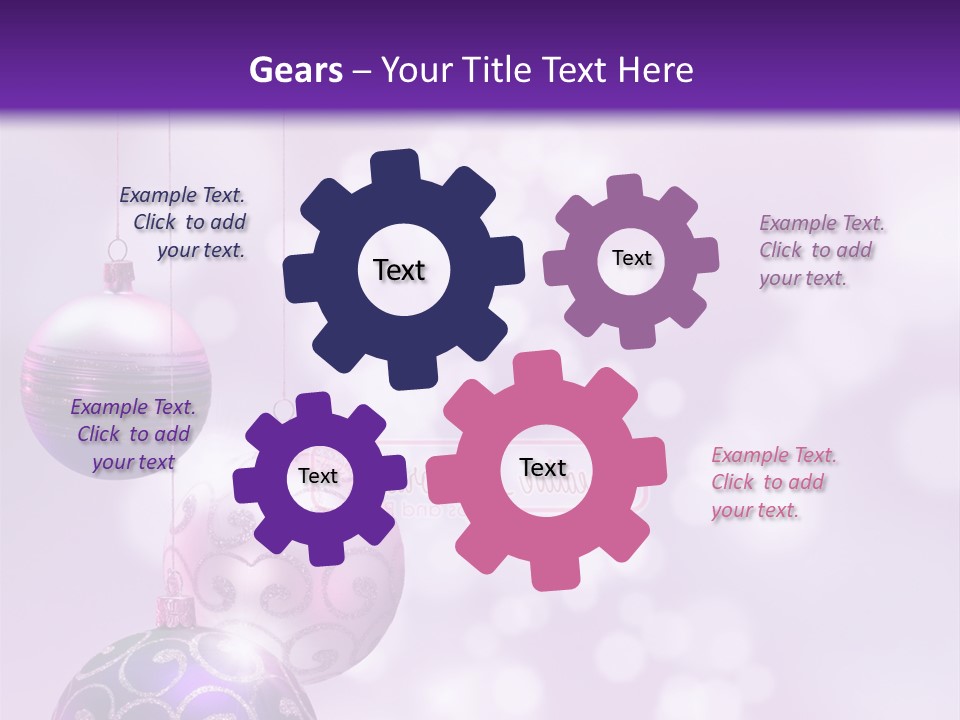 Celebration Bauble Image PowerPoint Template