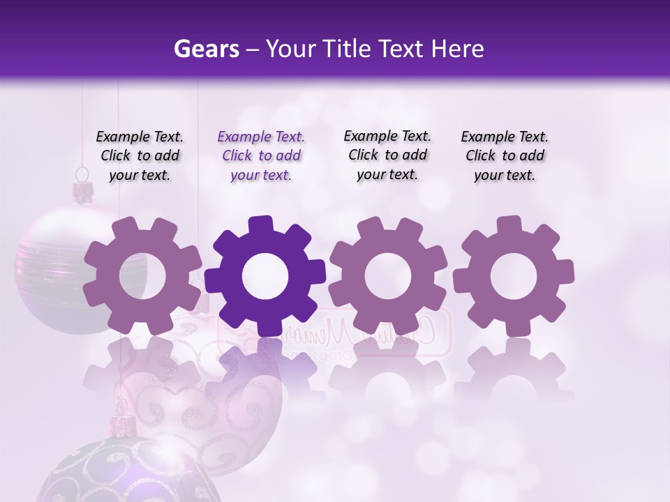 Celebration Bauble Image PowerPoint Template