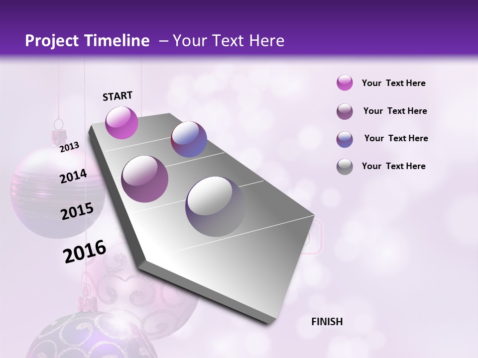 Celebration Bauble Image PowerPoint Template