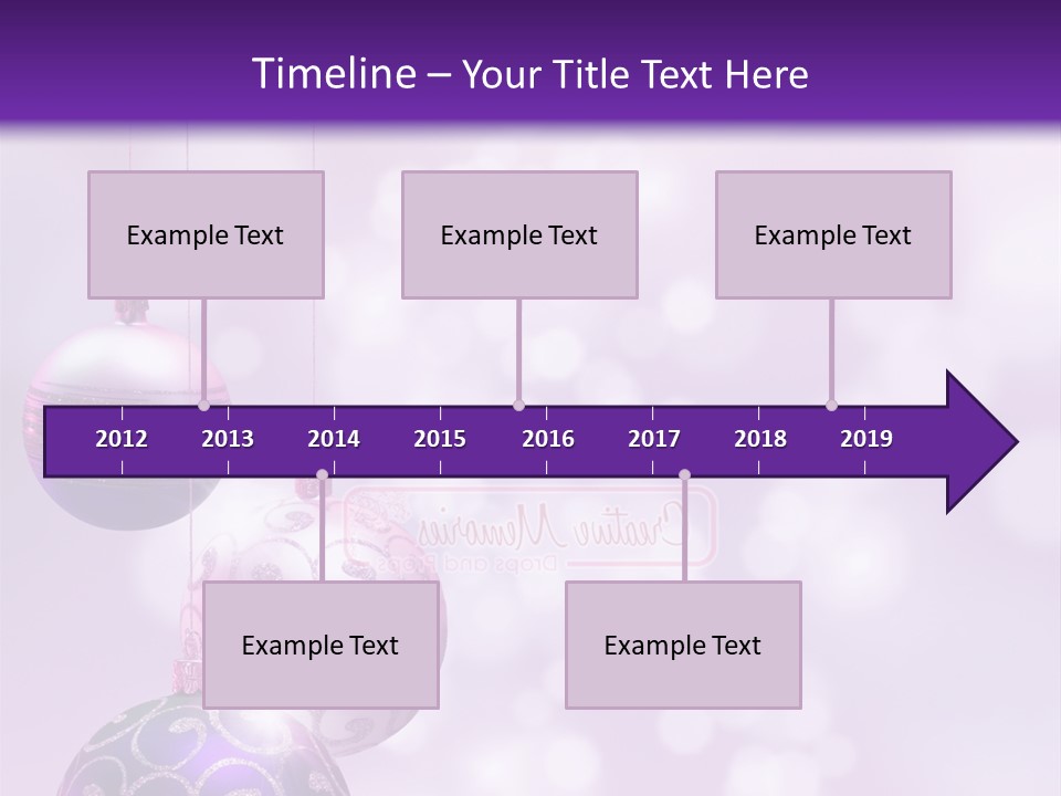 Celebration Bauble Image PowerPoint Template