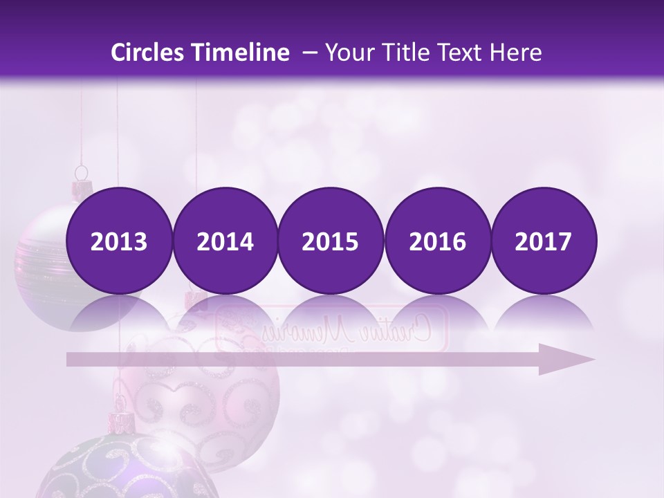 Celebration Bauble Image PowerPoint Template