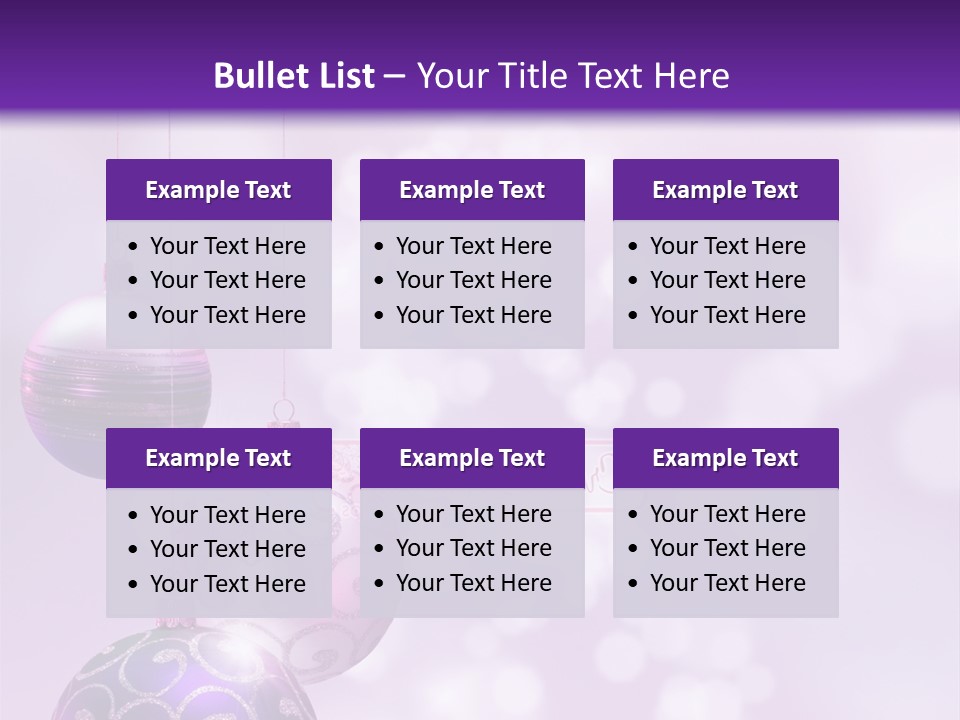Celebration Bauble Image PowerPoint Template