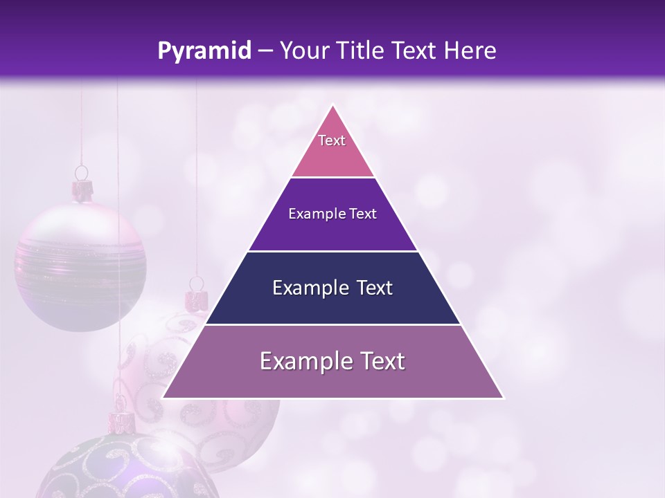 Celebration Bauble Image PowerPoint Template