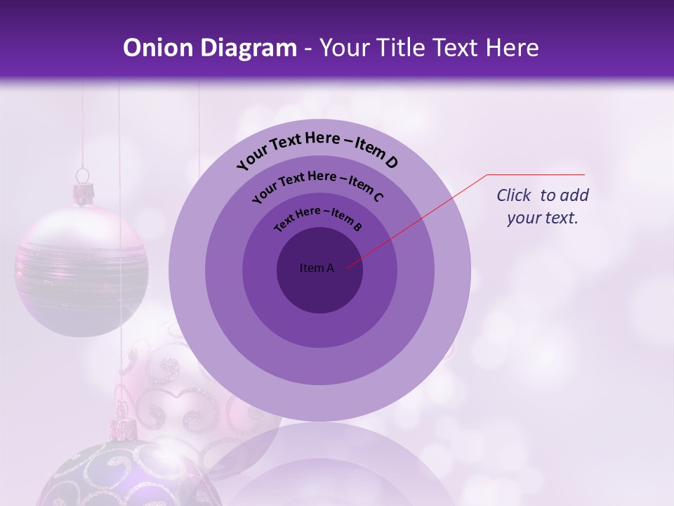 Celebration Bauble Image PowerPoint Template