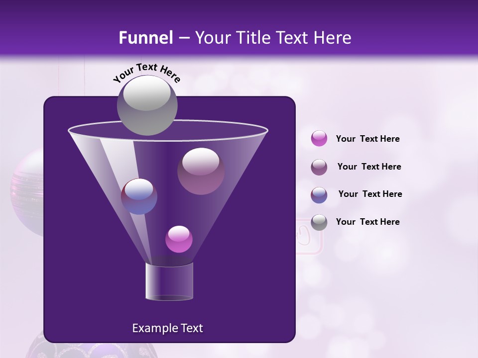 Celebration Bauble Image PowerPoint Template