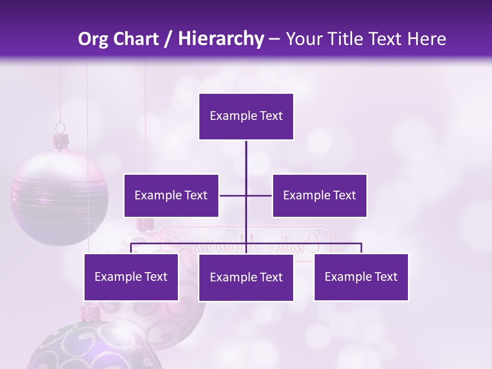 Celebration Bauble Image PowerPoint Template