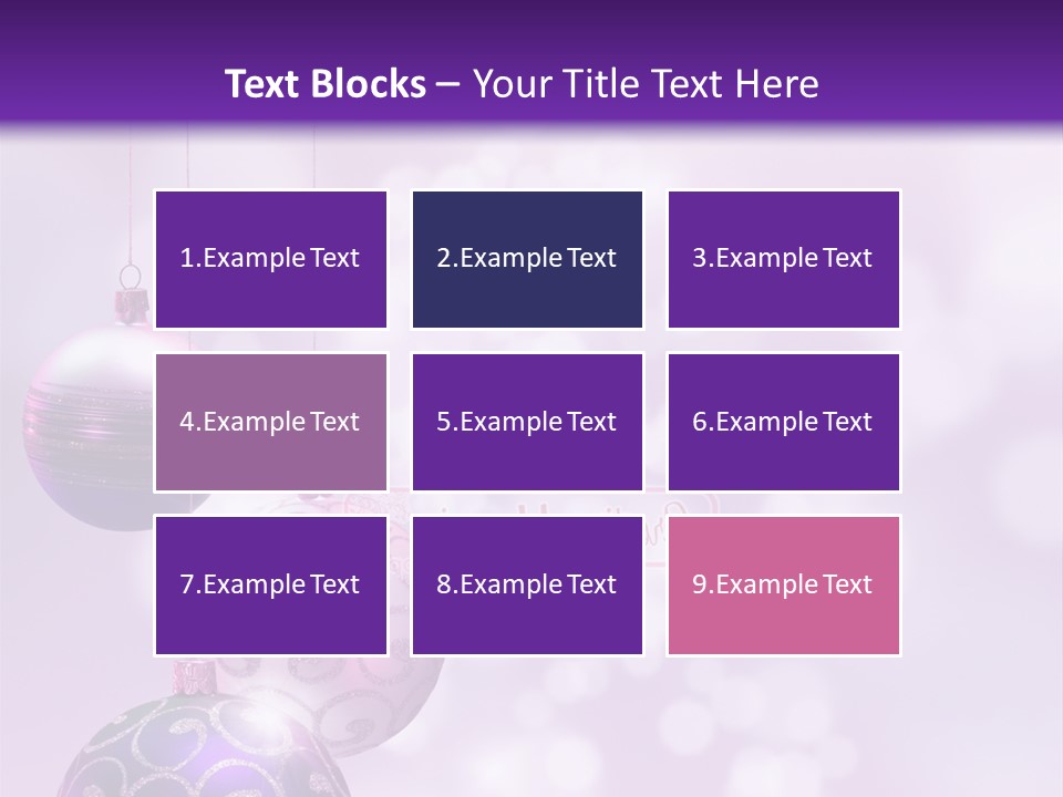 Celebration Bauble Image PowerPoint Template