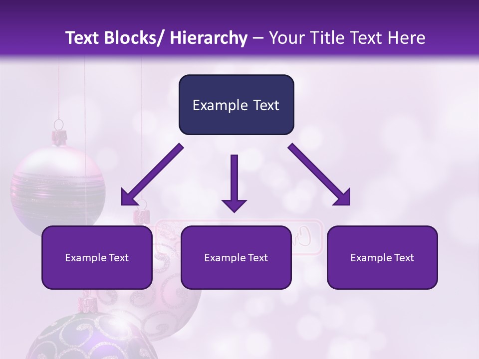 Celebration Bauble Image PowerPoint Template