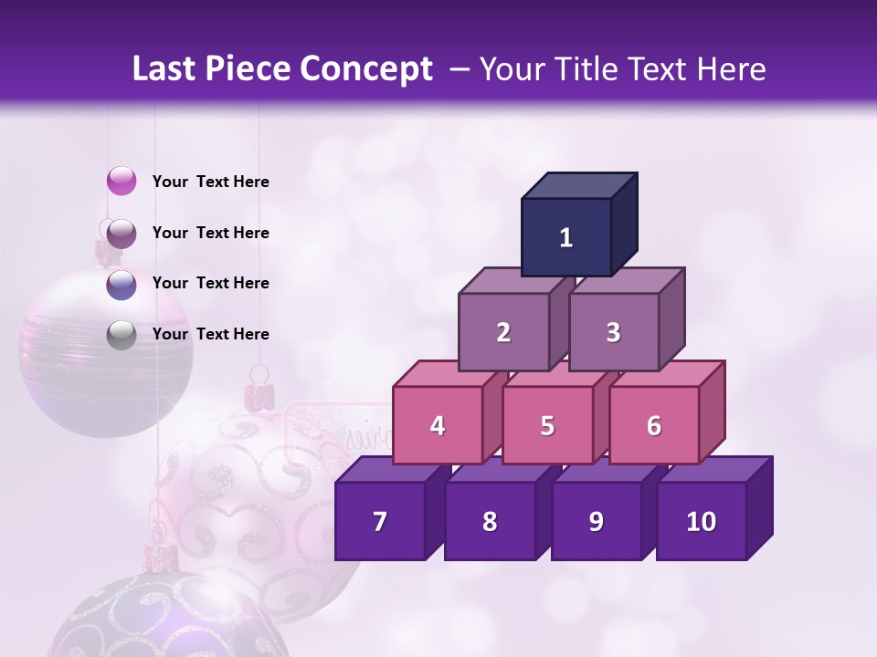 Celebration Bauble Image PowerPoint Template