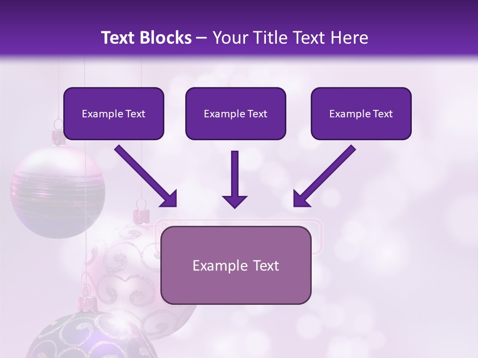 Celebration Bauble Image PowerPoint Template