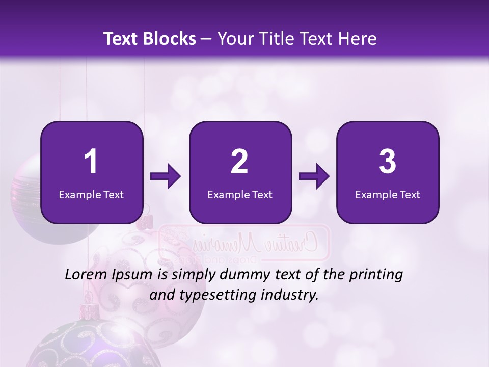 Celebration Bauble Image PowerPoint Template