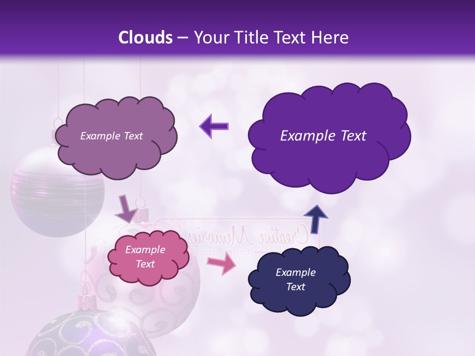 Celebration Bauble Image PowerPoint Template