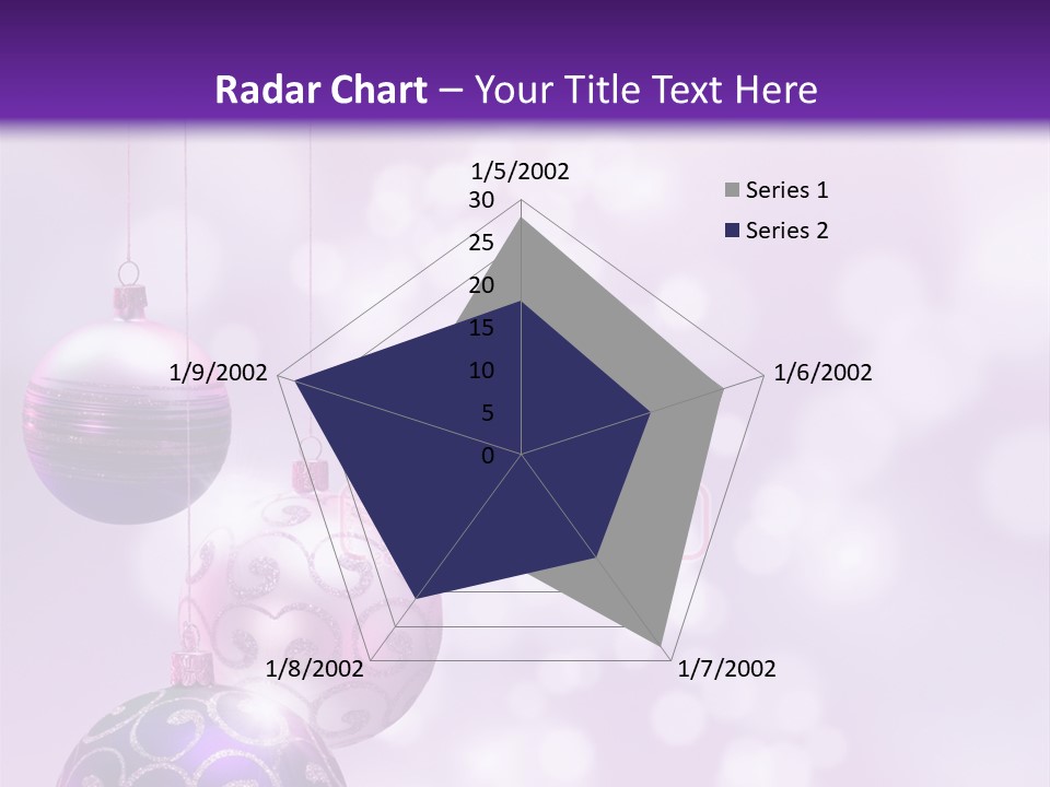 Celebration Bauble Image PowerPoint Template