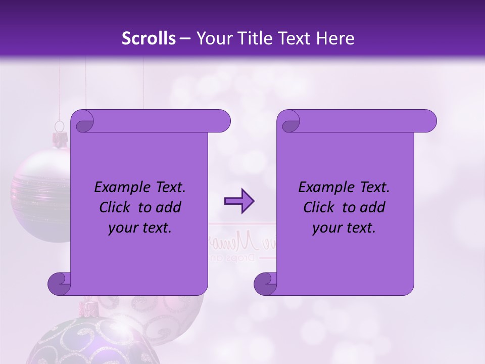 Celebration Bauble Image PowerPoint Template
