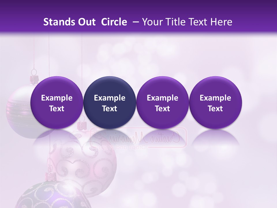 Celebration Bauble Image PowerPoint Template