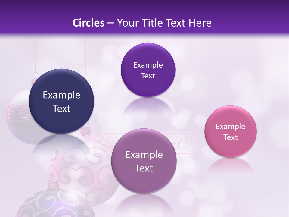 Celebration Bauble Image PowerPoint Template