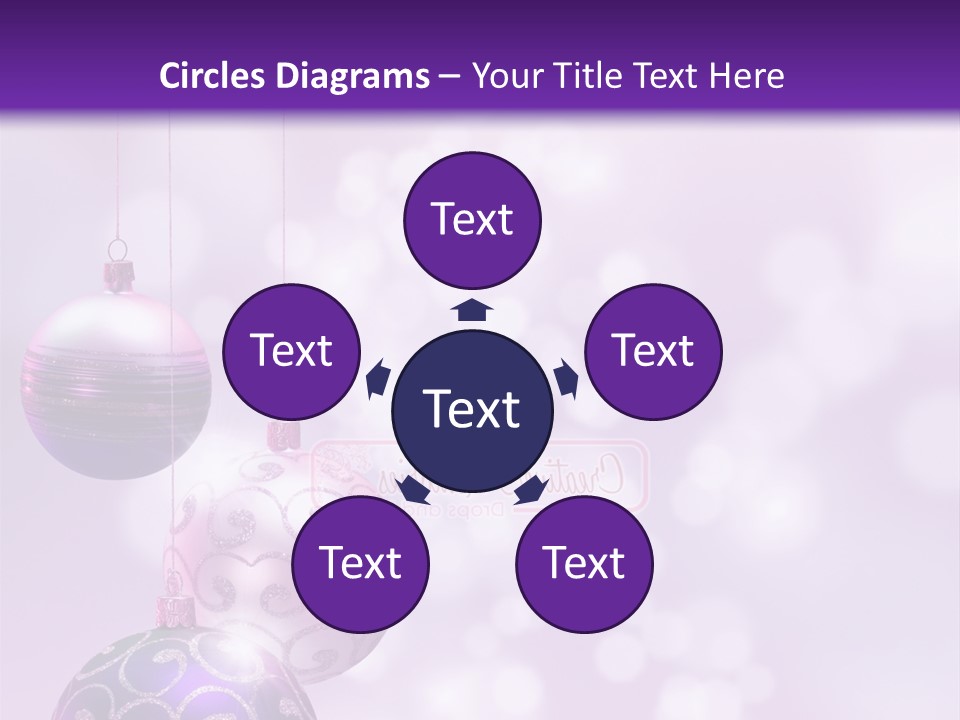 Celebration Bauble Image PowerPoint Template