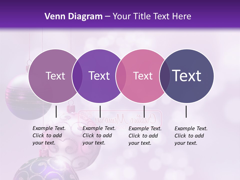 Celebration Bauble Image PowerPoint Template