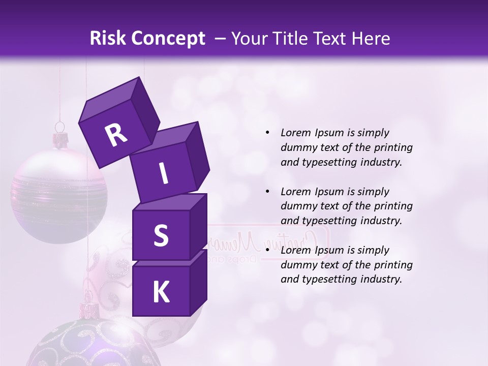 Celebration Bauble Image PowerPoint Template