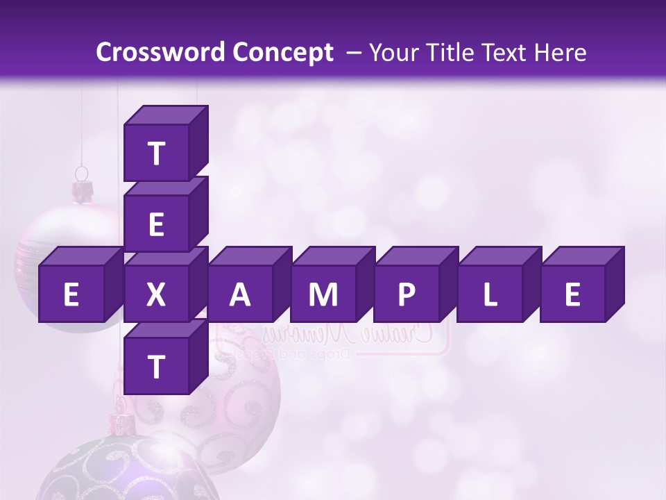 Celebration Bauble Image PowerPoint Template