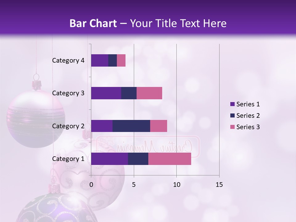 Celebration Bauble Image PowerPoint Template