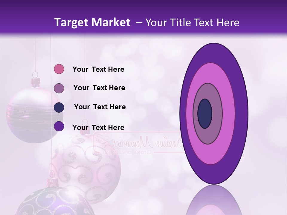 Celebration Bauble Image PowerPoint Template