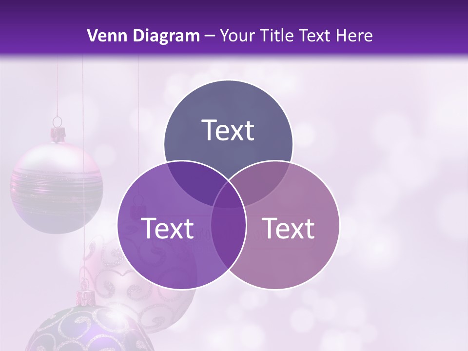 Celebration Bauble Image PowerPoint Template