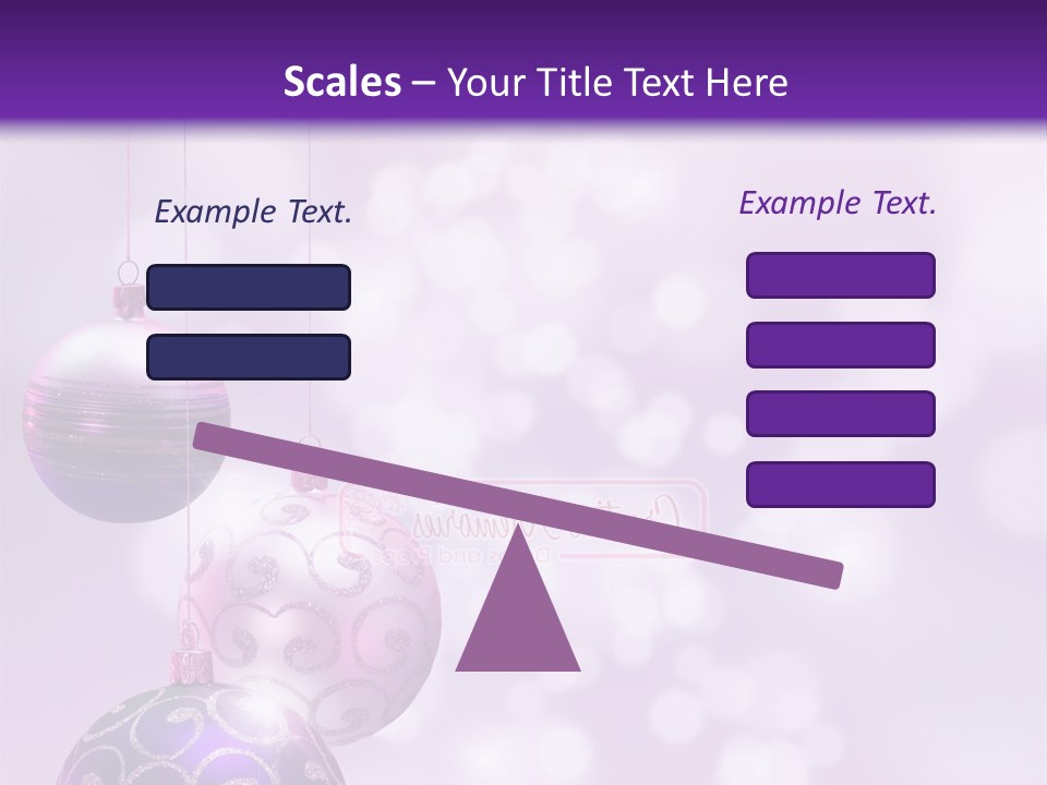 Celebration Bauble Image PowerPoint Template