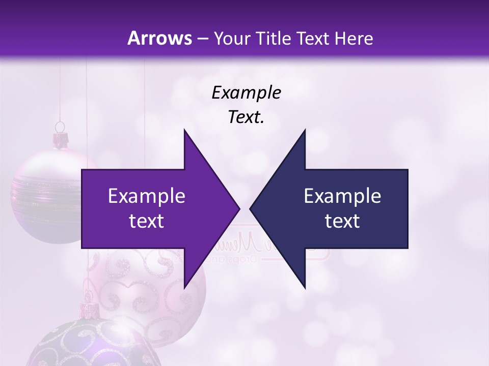 Celebration Bauble Image PowerPoint Template