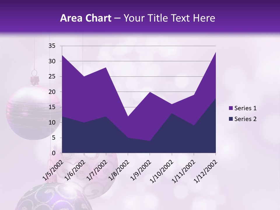 Celebration Bauble Image PowerPoint Template