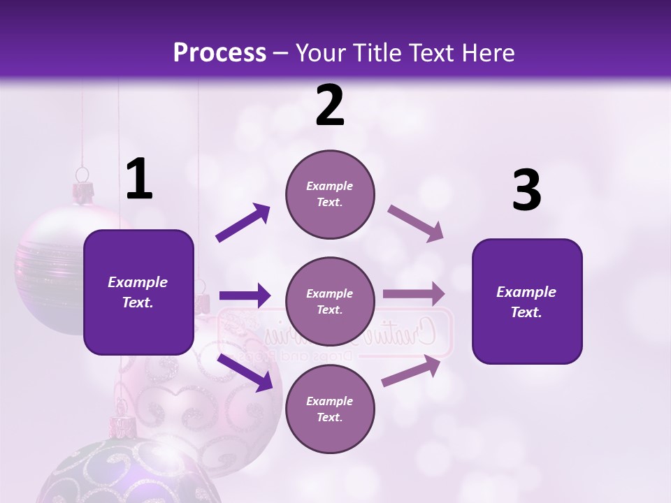 Celebration Bauble Image PowerPoint Template