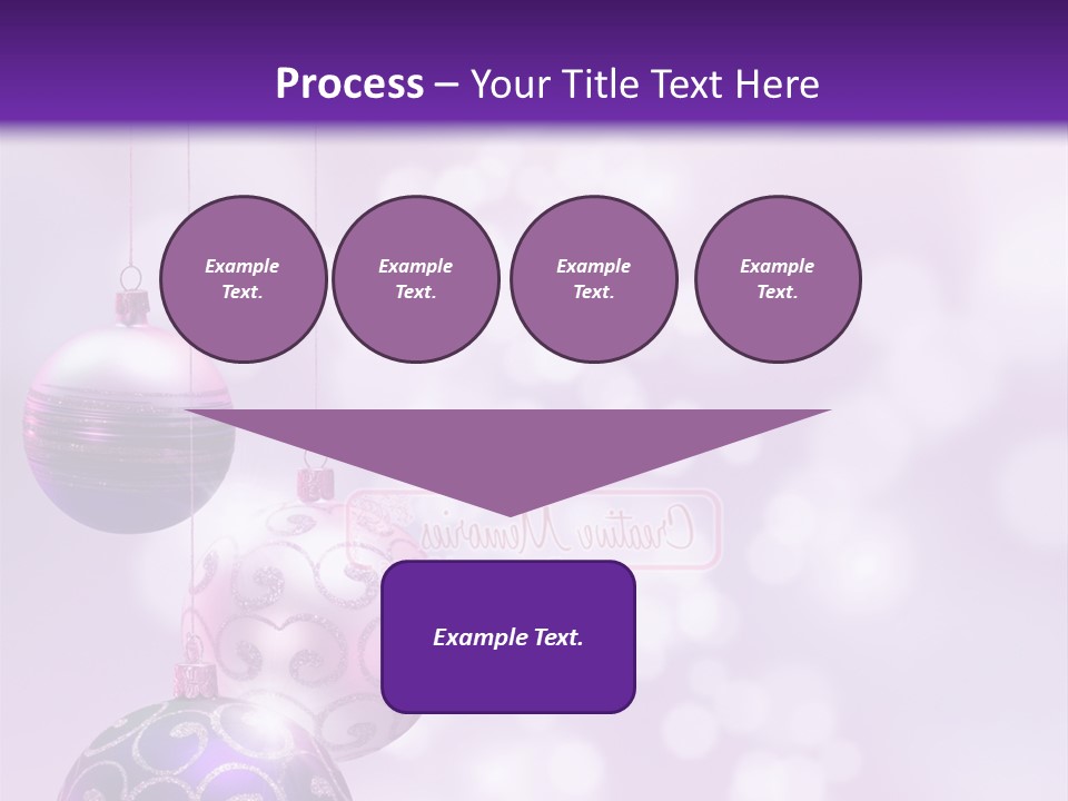 Celebration Bauble Image PowerPoint Template