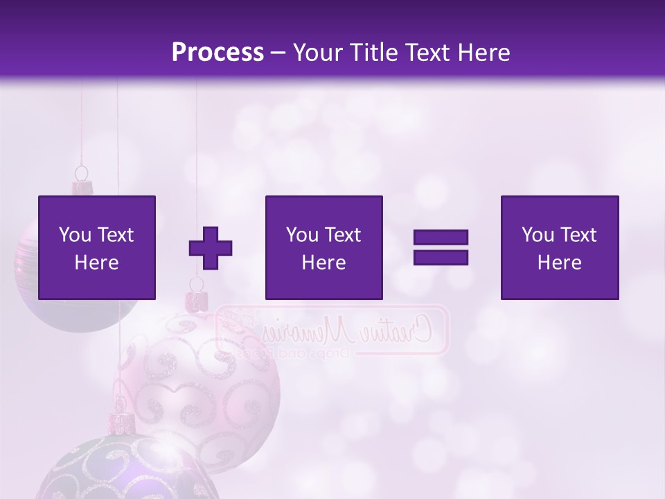 Celebration Bauble Image PowerPoint Template